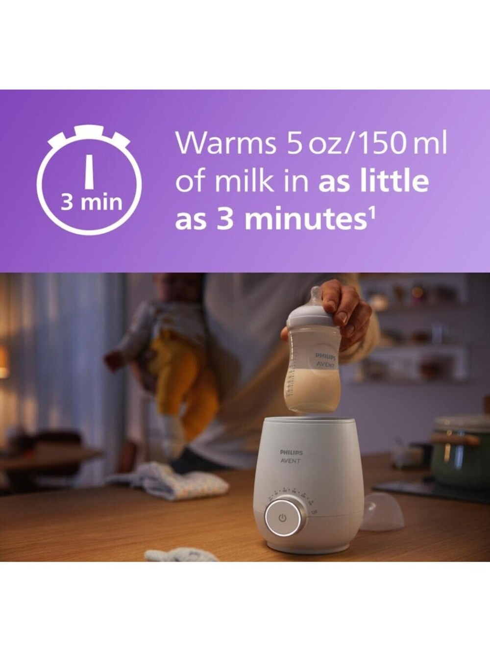 NEW! Philips Avent Fast Bottle Warmer Premium - Baby Bottle Heating and Warming - Picture 9 of 9